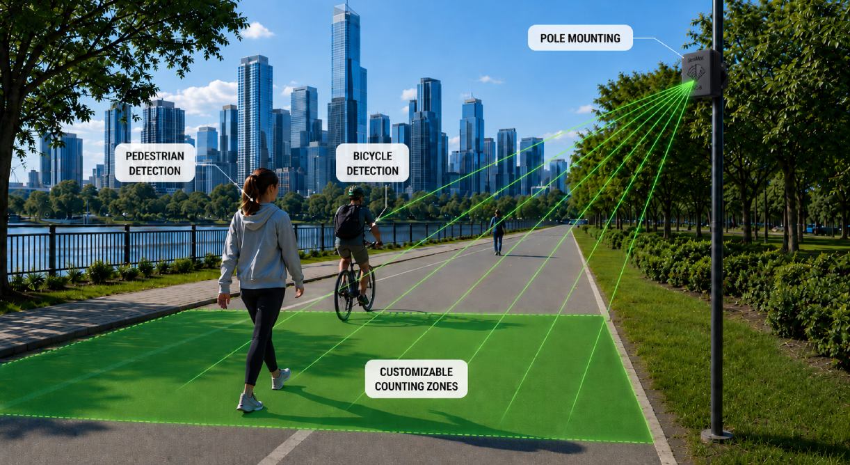 SensMax-EWP-outdoor-pedestiran-bicycle-counting