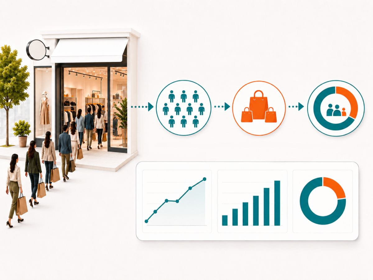 Footfall counting in retial store
