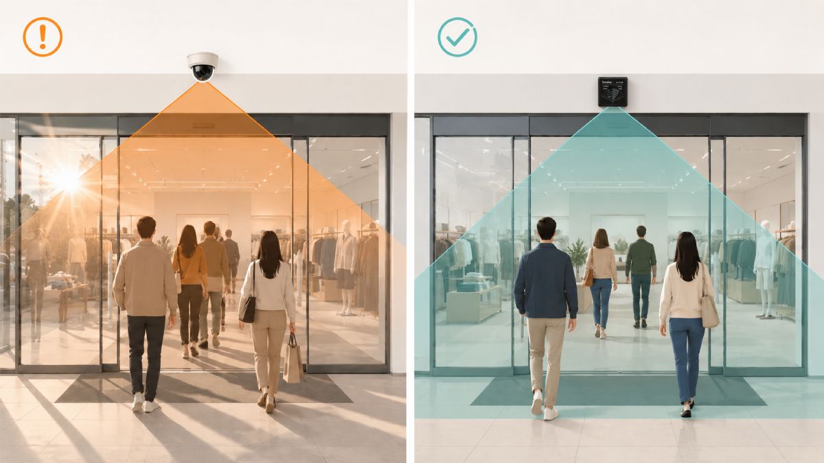 People counting camera vs SensMax people counting radar