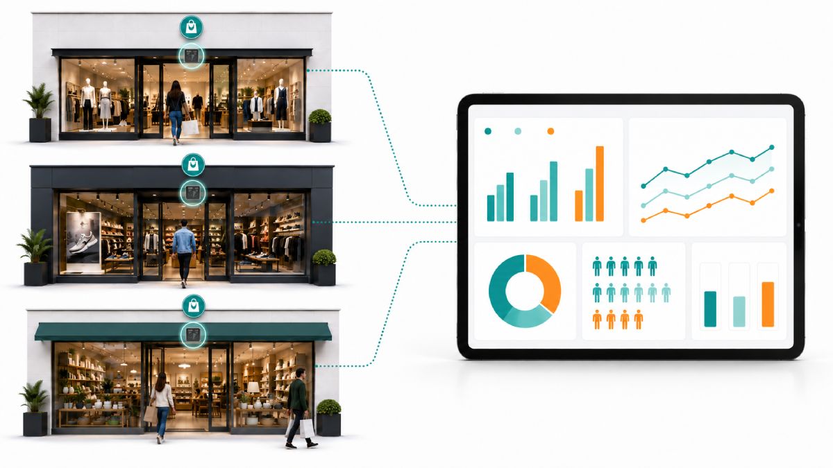 people counting in multi chain retail stores