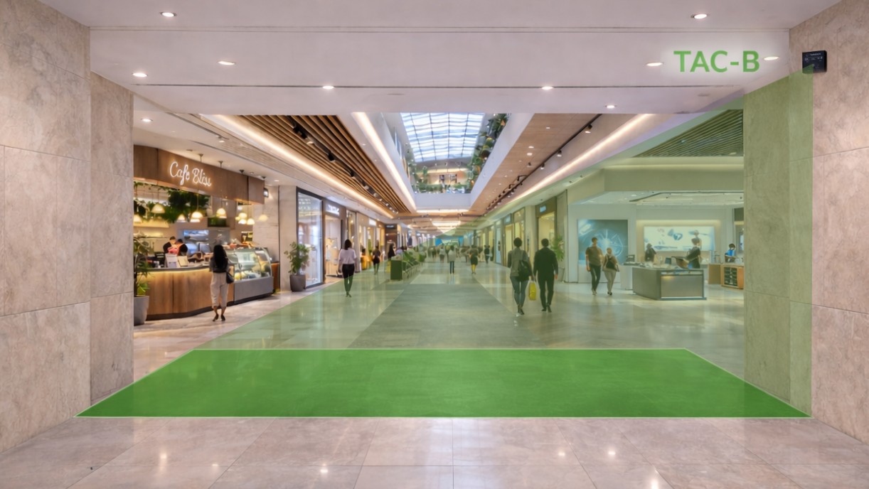 Shopping mall real-time privacy-safe people counting using TAC-B radar sensors