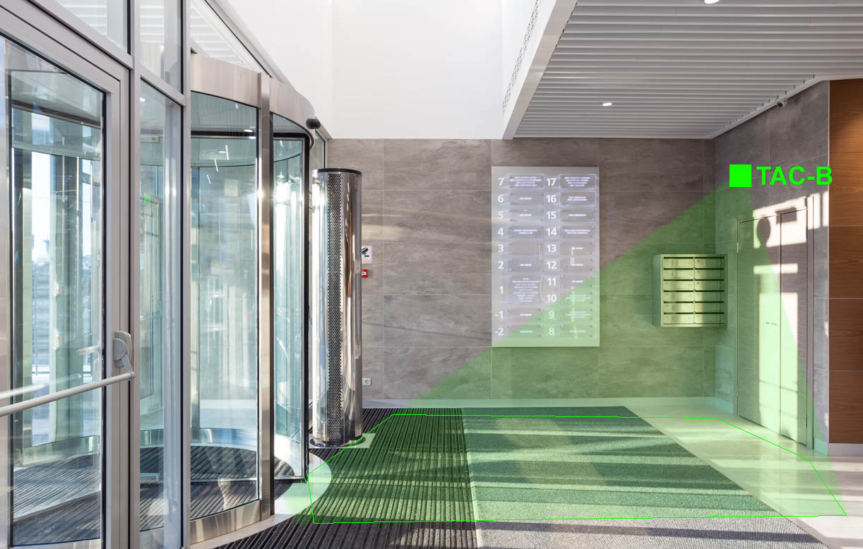 Shopping mall real-time occupancy dashboard with TAC-B sensors