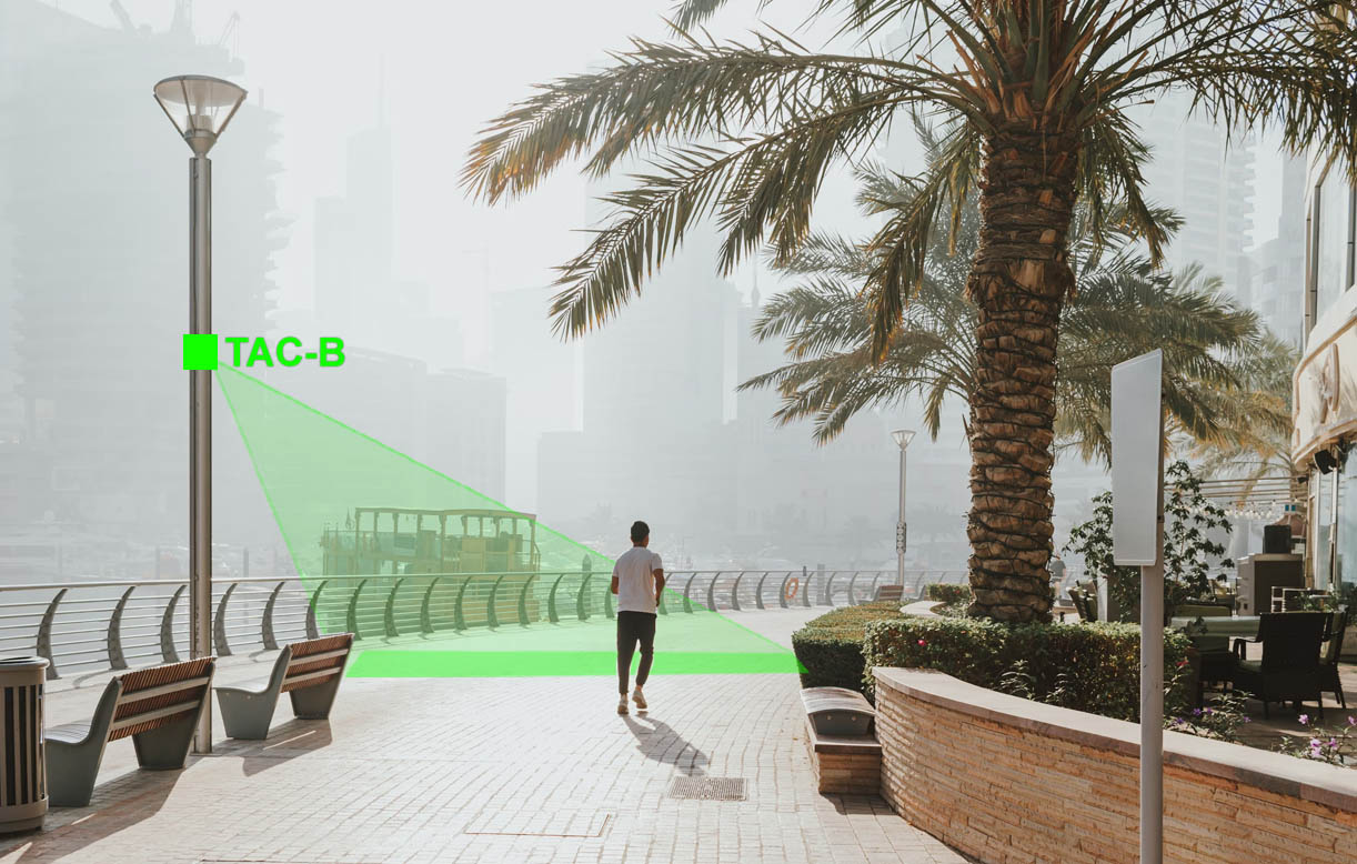 Outdoor smart-city people counting with SensMax TAC-B 4G radar sensor