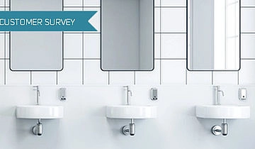 Visitor survey system for toilets