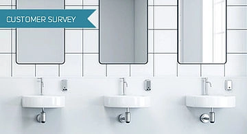 Visitor survey system for toilets