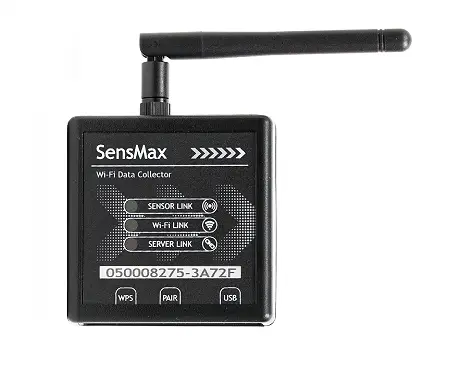SensMax WiFi TS data gateway for real-time sensors